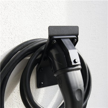 EVify Support Cable Recharge Type 2 Peu encombrant pour Voiture Electrique • Support Mural Prise Type 2 • Accessoires pour Câble