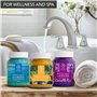 Sels de Bain Set 3x400g de Lavande - Sea Breeze - Ylang-Ylang - Naturelle - Idéal pour Bien Dormir - Soulagement du Stress - Bai