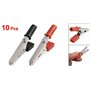 SODIAL(R) 10 x pince crocodile metallique Poignee en plastique 50mm Sonde de test