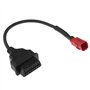 YINETTECH Câble Adaptateur 6 Mailles vers OBDII 16 Aiguilles de Rechange Compatible avec Yamaha OBD2 6 Broches 31 cm