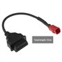 YINETTECH Câble Adaptateur 6 Mailles vers OBDII 16 Aiguilles de Rechange Compatible avec Yamaha OBD2 6 Broches 31 cm