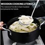 Dropfree Long Manche en Acier Inoxydable Wok Spatule Cuisine Fente Riz CuillèRe Louche Outils de Cuisson Ensemble D'Ustensiles