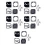 Jvareaty Lot de 5 pièces de réparation de carburateur RB-100 Joint Membrane pour HS45 FS55 FS38 BG45 MM55 4137 C1Q