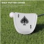 Geieold Couverture de TêTe de Putter de Maillet de Golf Protecteur de Club MagnéTique Convient pour Les Putters de Style 2 Balle