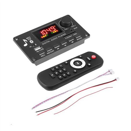 Benefischl ÉCran Couleur Lecteur MP3 DéCodeur Carte 2X40W Amplificateur Enregistrement D'Appel BT Car FM Radio Module Support TF