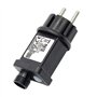 JIVIMOCO 1 Pièce 24V Transformateur Plug Alimentation Noir Installation Facile Convient pour Noël Halloween Décorations pour Équ