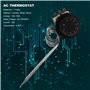 NISHZHU 1NC 1NO AC 250V/380V 16A 0-40C Interrupteur de controle de la temperature thermostat capillaire