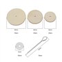 eMagTech Lot de 30 goupilles fendues pour poupée - Kit d'accessoires pour poupée - 30 mm, 40 mm, 50 mm