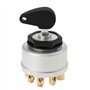 eMagTech Interrupteur d'allumage à 7 Bornes Interrupteur d'allumage 0-1-2-3 OE 0342201009/717638R91 Compatible avec Case IH BD S