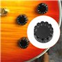 ECSiNG Lot de 4 boutons de contrôle du volume et du son de guitare crantés pour 244 pots à arbre fendu USA (impérial) compatible