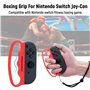 Mcbazel Poignée de boxe avec dragonnes pour NS Switch/Switch OLED Joy-Con Fitness Boxing Game Bleu Rouge
