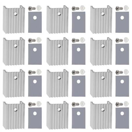 ECSiNG Lot de 20 Kits d'isolateur/Montage de Radiateur Dissipateur Thermique TO-220 Alimentation de Transistor MOSFET TO-220 LM7