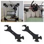 ECSiNG Lot de 4 clés plates multifonctions 5 en 1 en métal pour imprimante 3D V6 MK8 MK10