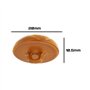 ECSiNG 20pcs Boutons de Football Marron 20 Mm en Plastique Imitation Cuir à Motif Vintage pour Blazer, Costumes, Manteau de Spor