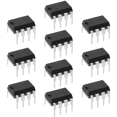 LT Easiyl 10 Pièces LF357N LF357 DIP8 Amplificateur Opérationnel Simple J-FET IC Opérationnel pour les Composants de Circuit de