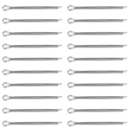 Briny River Lot de 20 Goupilles Fendues pour écrous d'hélice Marine 4 X 50 Mm en Acier Inoxydable 304 Compatible avec Yamaha F15