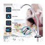 Col de Cygne Filtre à Eau - 1/4 '' En acier inoxydable Plaqué chrome Avec système de filtration à osmose inverse et col d'oie Co