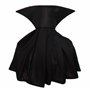 Vampire Cape Capuche Col Montant Manteau Noir Rouge Dracula Mini pour Enfants et Adultes