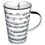 Lesser & Pavey LP93667A Tasse à latte en porcelaine fine - Motif de musique