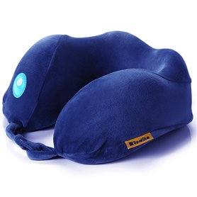 Travel Blue Oreiller Massant de Voyage Ergonomique- Coussin Voyage Massage Tranquillité - Coussin de Cou en Mousse à Mémoire de