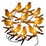 GardenKraft 11249 Guirlande lumineuse solaire d'extérieur en forme d'oiseau avec 10 LED puissantes