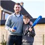 Hy-Pro Ensemble Batte de Baseball en Mousse et Balle – Bleu, Raquette et Balle Douces au Toucher, idéales pour Les Enfants, poig