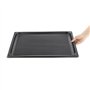 Vogue Plaque de cuisson à rainures en aluminium anti-adhésive, taille : 30 (H) x 530 (L) x 325 (P) mm, matériaux : aluminium end