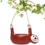 Baker Ross AT687 Pots de Fleurs Paresseux en céramique à Suspendre - Loisir créatifs pour Enfants et Adultes (Paquet de 2)