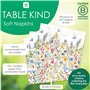 Table Kind 100 x Bulk Pack Soft Recycled Paper Napkins Disposable White Floral Party Serviettes for Weddings or Everyday Use Eco