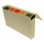 Trieur à soufflet en manille avec index alphabétique en mylar multicolore