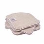 MuslinZ 12PK Essuie bambou coton Terry wipes 20x20 cms Face Cloth Lavable Baby Wipes (Unbleached)...