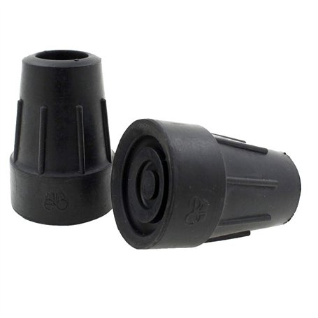 Ossenberg - Lot De 2 Embouts En Caoutchouc Pour Cannes Et Béquilles - Noir - 20mm