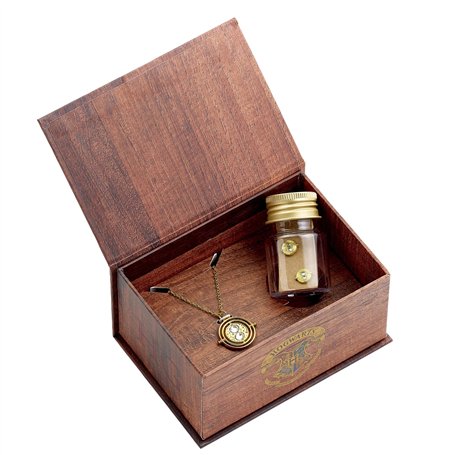 Harry Potter Hermione Potions Coffret cadeau avec collier et boucles d'oreilles à tige Retourneur de temps