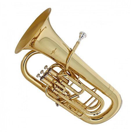 Euphonium avec embouchure et étui par Gear4music Clé à 4 pistons en Sib/Fa