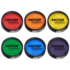 Moon Creations Maquillage professionnel visage et corps | Moules à gâteaux professionnels avec peinture colorée pour maquillage