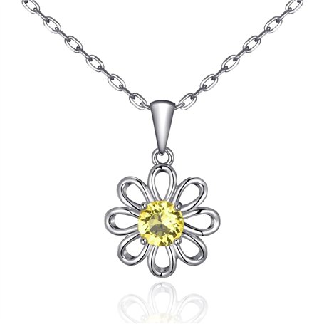 Philip Jones Collier Marguerite créé avec des Cristaux Zircondia®