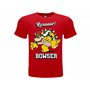 Fashion UK T Shirt Figurine Bowser T-shirt officiel 100 % coton Couleur rouge Produit sur Licence Tailles enfant garçon