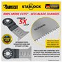 10 x SabreCut SCFNK10 Mix Bimetal (BIM) Lames multi-outils longue durée compatible avec Bosch Fein Starlock/Starlock Plus et Sta