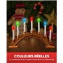 BrightArk E10 Jeu D'ampoules Rouges,Bleues Et Vertes pour Guirlandes Lumineuses de Sapin de Noël,Ampoule Bougie Arc-En-Ciel E10 