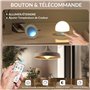 3 Températures de Couleurs Dimmable Ampoule LED E27 Base Détachable