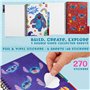 Disney Stitch Gommettes Autocollantes, Carnet Scrapbooking avec 28 Feuilles D'autocollant 250+ Stickers Kawaii, Cadeau Enfant et
