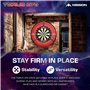 Mission Darts Torus 270 | Système d'éclairage LED avec accès facile à la zone de cible pour jouer sans restriction, noir sablé,