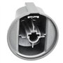 SPARES2GO Bouton de Contrôle compatible avec Indesit Cuisinière et Four (Argent/Inox)