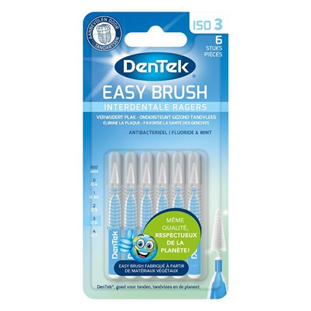 DenTek - 6 Brosses Interdentaires Easy Brush ISO 3 - Taille 0