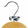 Hangerworld Lot de 10 Cintres en Bois à Barre Pantalon Antidérapante pour Costume 45cm
