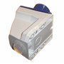 Prise et coupleur 32 A 3 broches 230 V monophasé 32 A IP44 Rainsafe intérieur/extérieur Bleu industriel IEC309-2