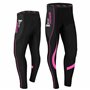 Brisk Bike Pantalon Cycliste Femme Hiver - Pantalons de Cycliste Femme Rembourré Pantalon Cycliste Femme Long (Pink/Black, M)