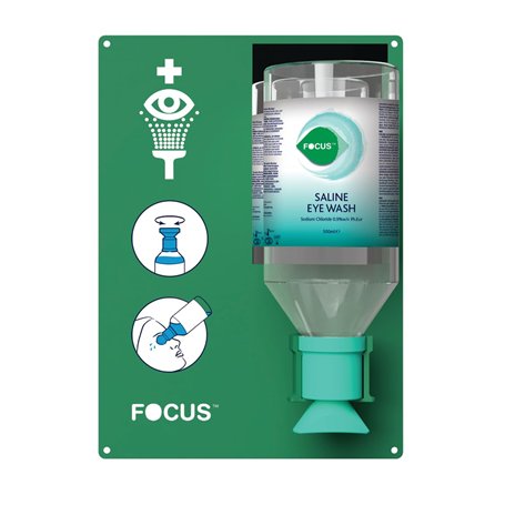 Station Murale De Lavage D'Urgence Focus Avec Support - Traitement Efficace et Stérile pour les Yeux