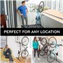 BIKE NOOK T Le support vertical original pour vélo pour le rangement dans le garage, pour une utilisation intérieure et extérieu