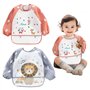 2 pcs Bavoirs Bébé avec Manches